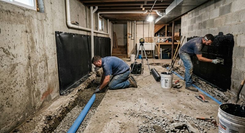 Basement Walls Waterproofing in Fredericksburg, VA